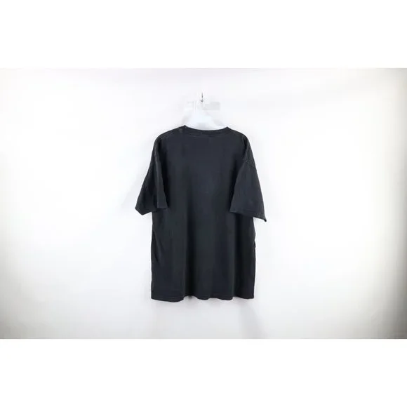 Vintage Streetwear Mens Size XL Faded Dragon Demon All Over Print T-Shirt Black - Picture 6 of 8